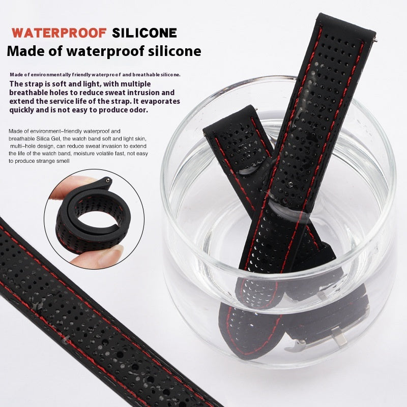 Convient pour la bande de montres avec la sangle de silicone de ligne