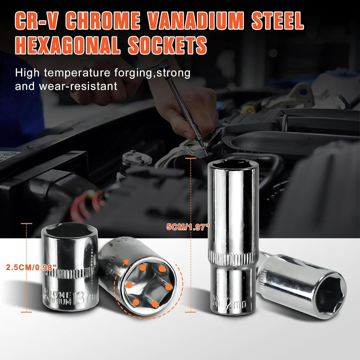 53 Pcs 1 4 Drive Socket Set & Tool Sets Cliquets ensemble avec Bit Socket Set UK