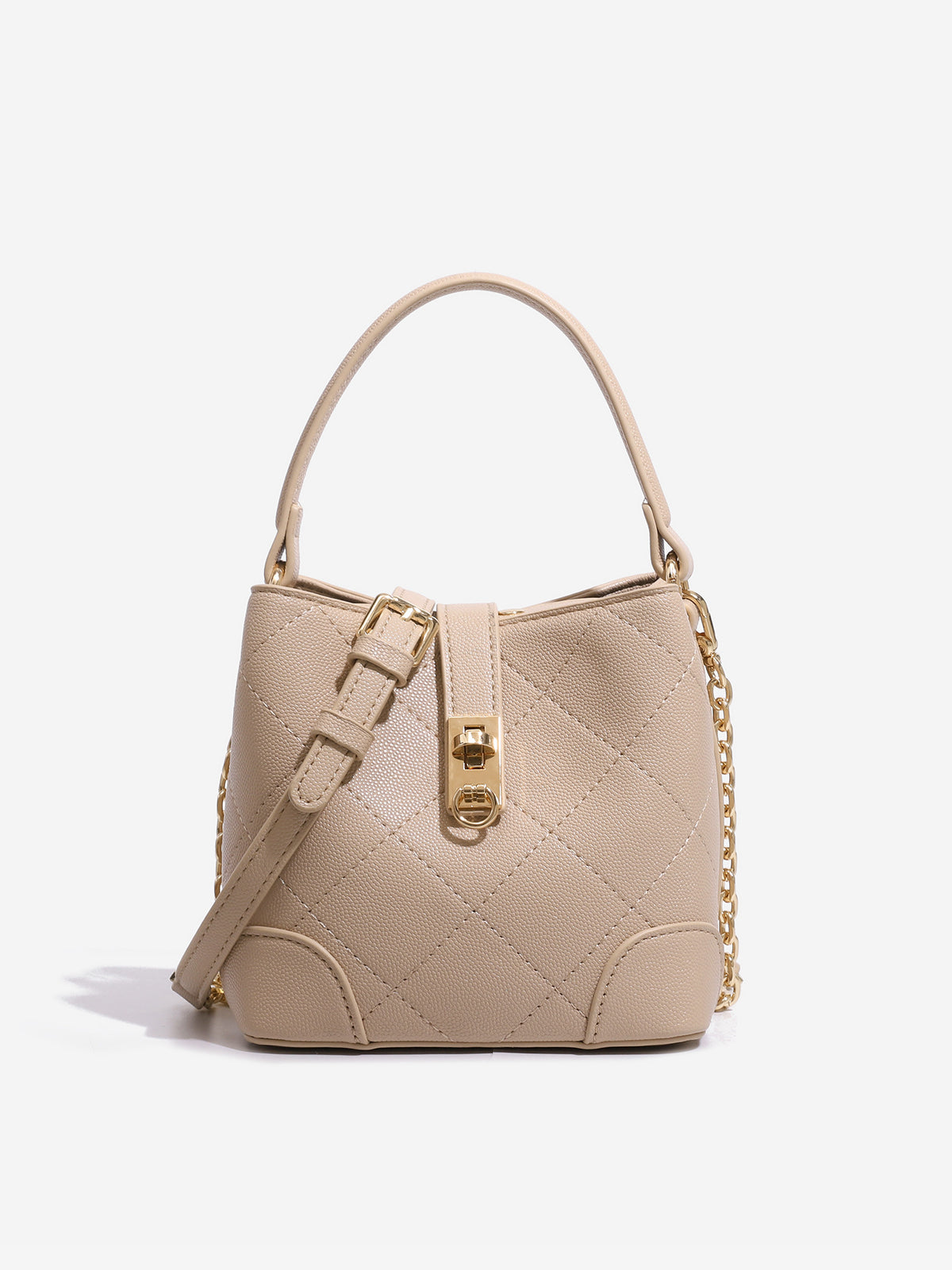Mini sac à seau en diamant pour femmes