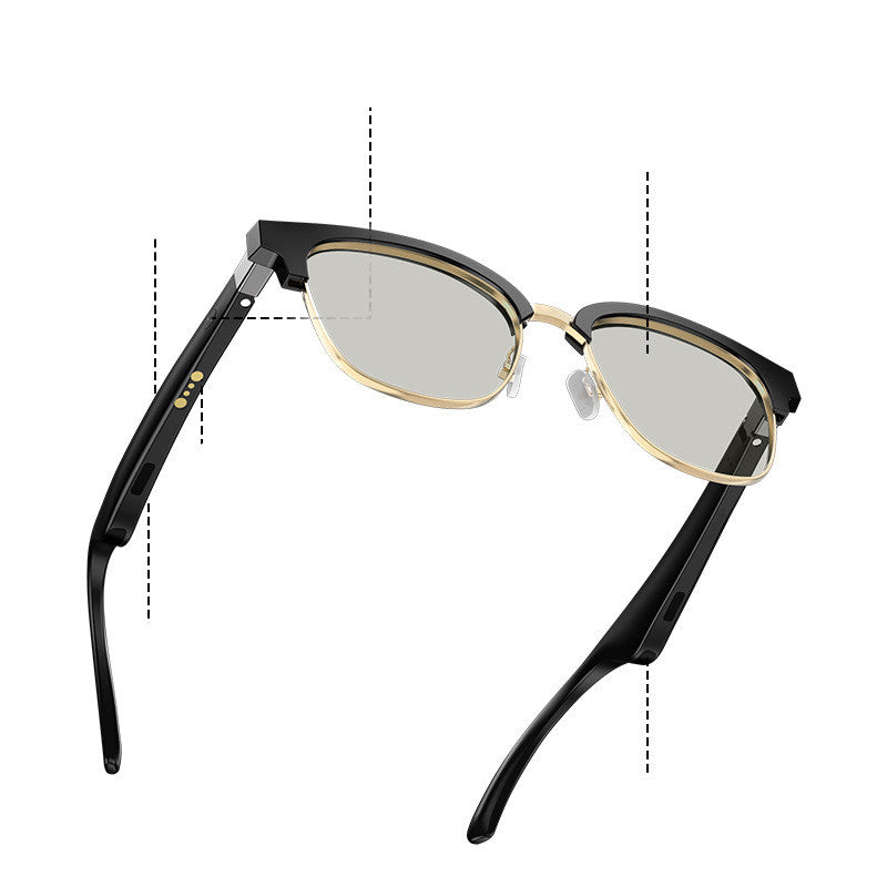 F1 Noir Technologie Bluetooth Lunettes Directionnelle Audio Anti-Blue Ray Casque sans fil Ste