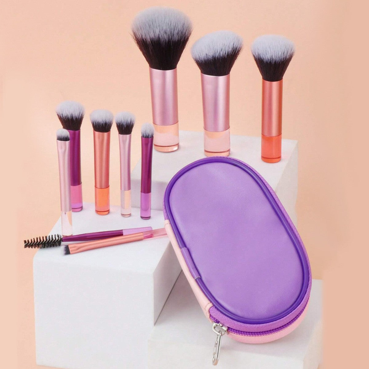 Set de brosse de maquillage de 20 pièces en champagne