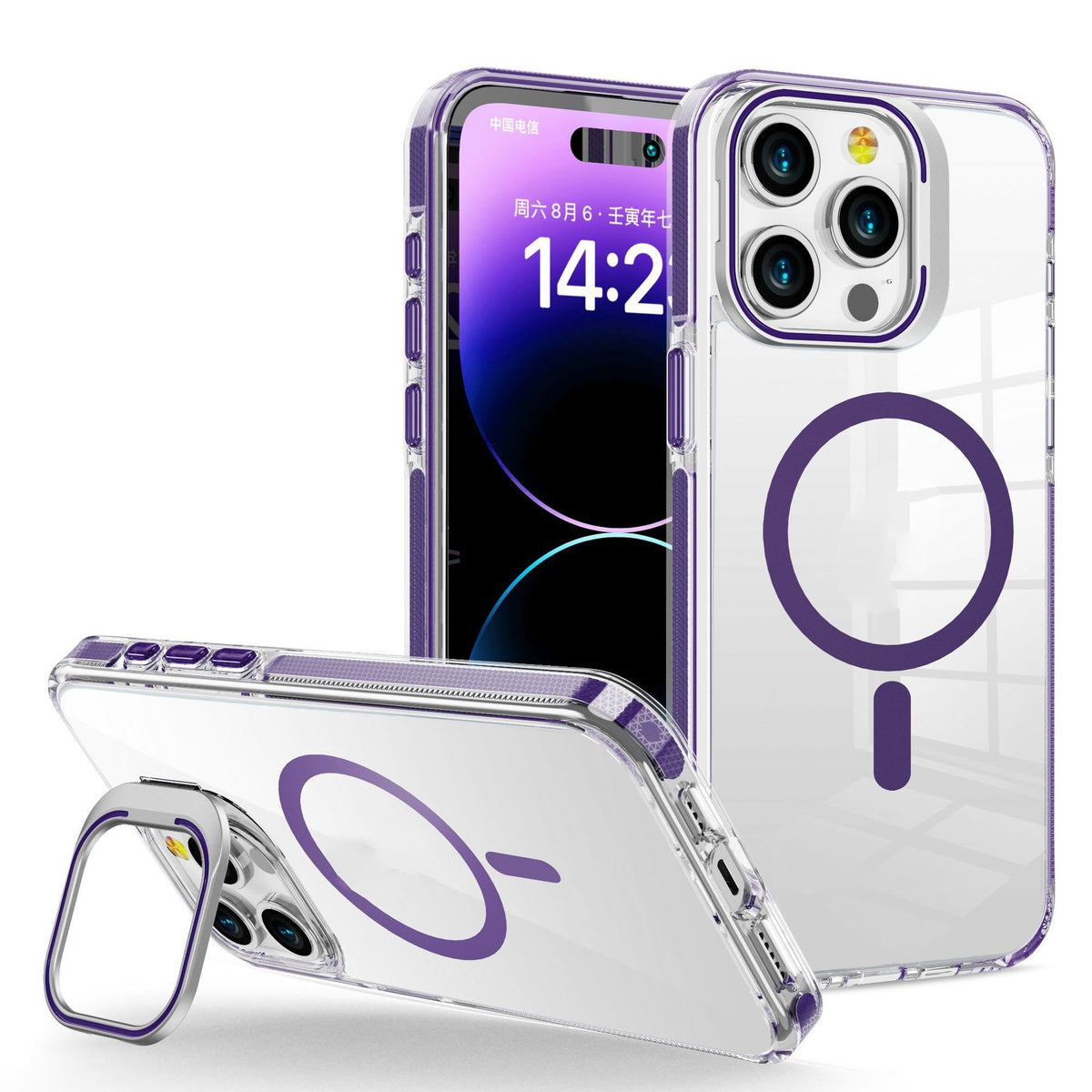 Support de cadre invisible en métal transparent