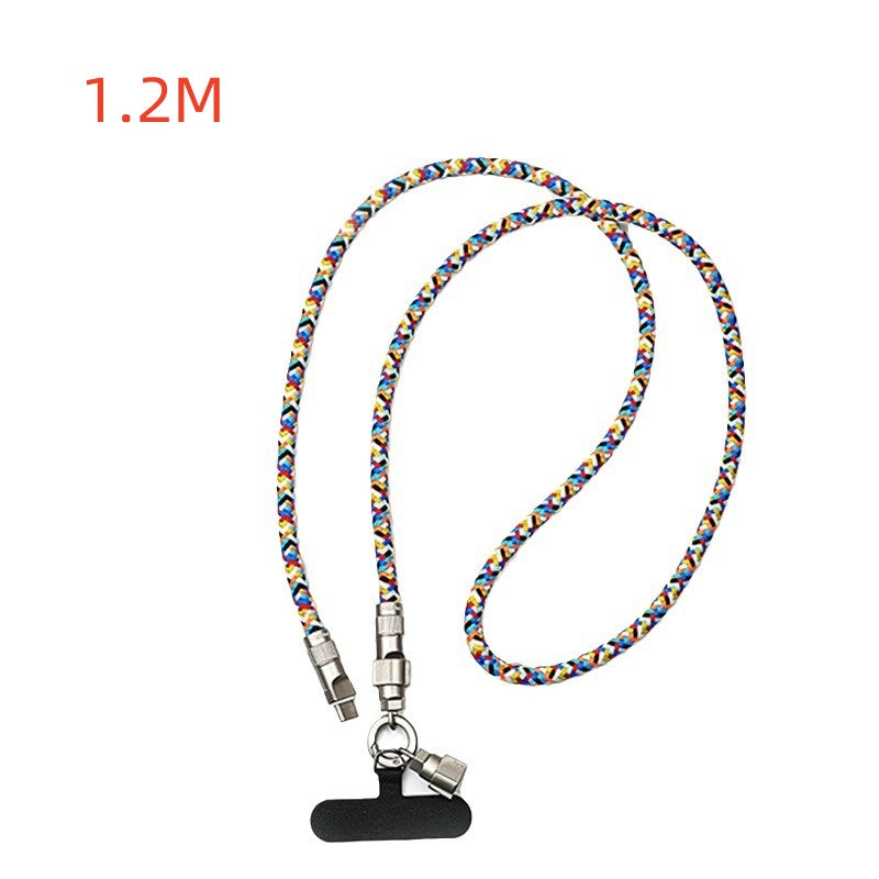 Tissage anti-perte Fil de charge Téléphone portable Lanyard