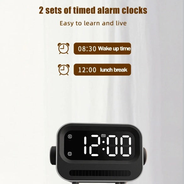 Ambiance Lumière Horloge numérique Réveil Haut-parleur Trois en un