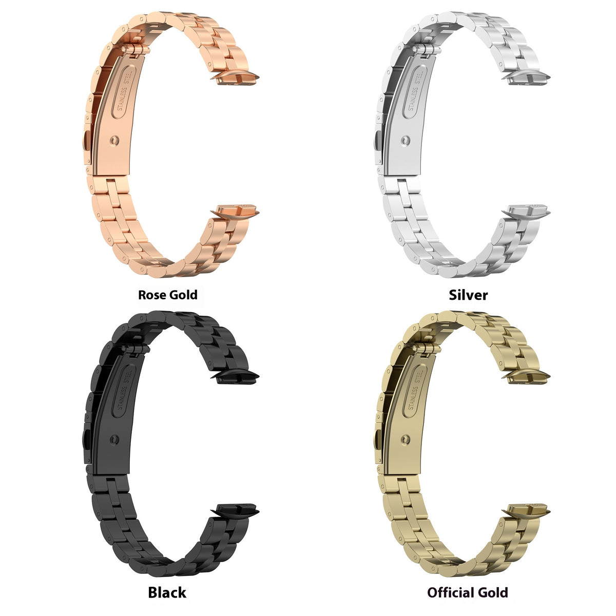 Bracelet Bracelet en acier inoxydable trois perles Slings ceinture en acier