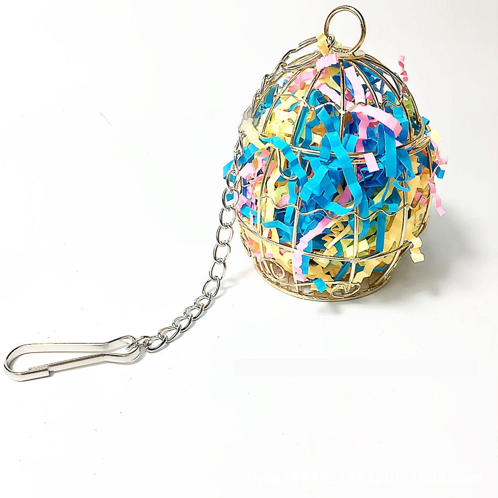 Jouet de perroquet Bird Bite Rabbit alimentant l'eau Alimentation Jouet brossé