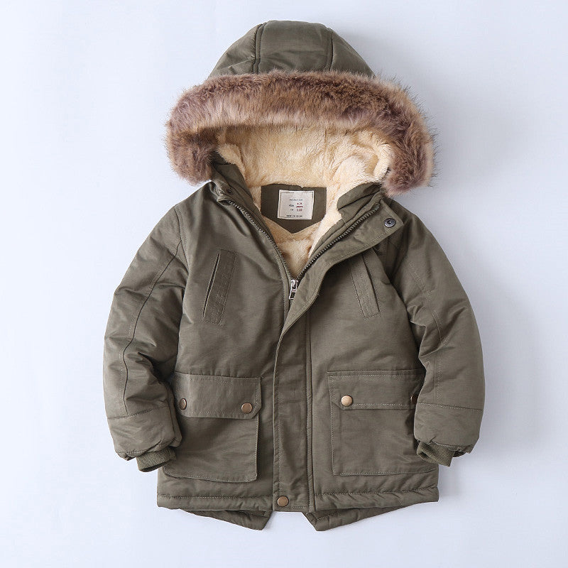 Veste rembourrée en coton, doublée de polaire