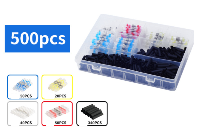 Bloc terminal à manches à souder étanche 50Pcs en boîte