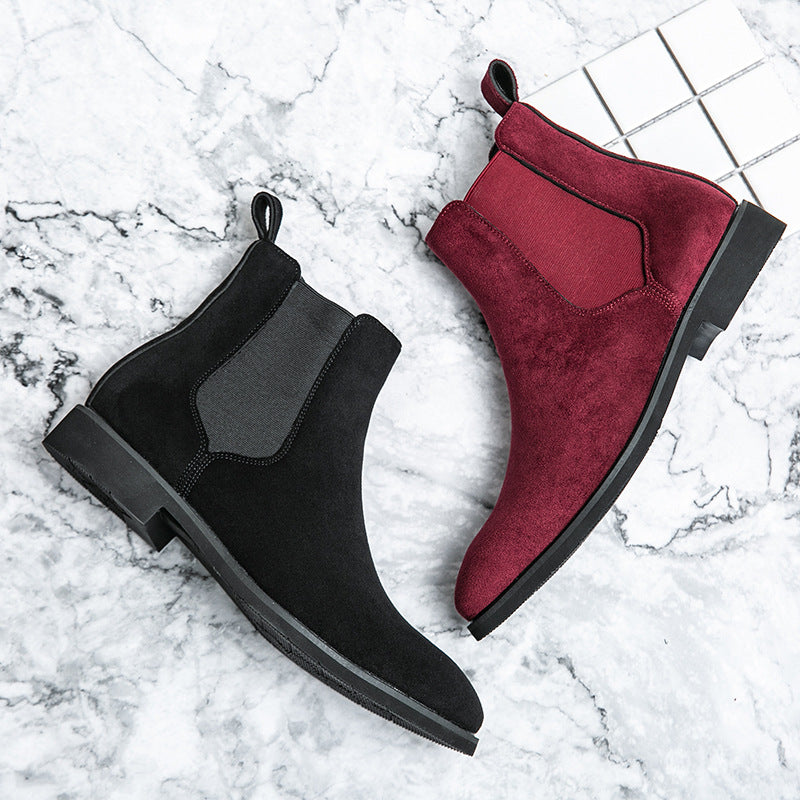 Chaussures décontractées formelles de plus grande taille Chaussures en cuir haut de gamme Boo de cheville de style européen et américain
