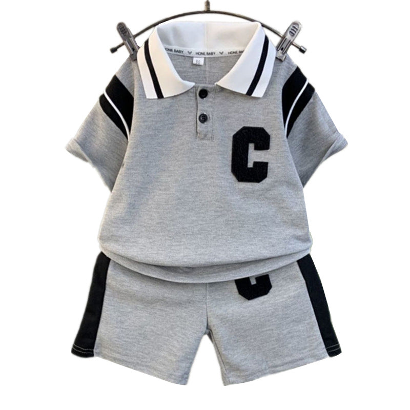 Ensemble de vêtements d'été pour garçons Polo pour enfants légers pour l'été
