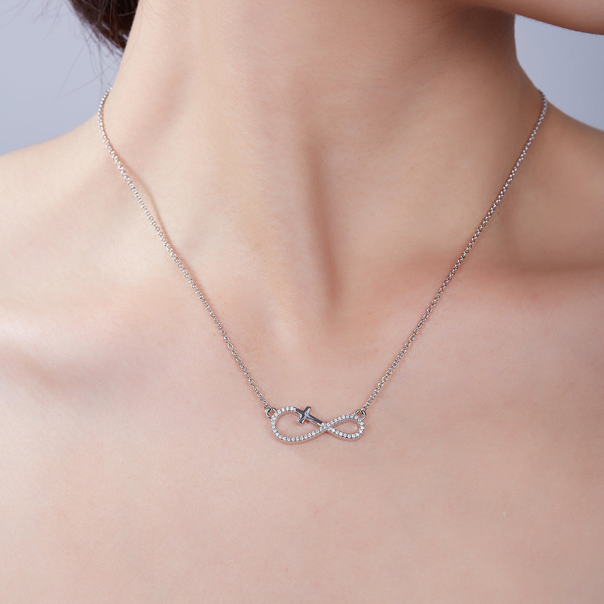 3.4g S925 Collier de traverse en mousse d'argent massif 45cm 41 pendentif en pierre avec GR