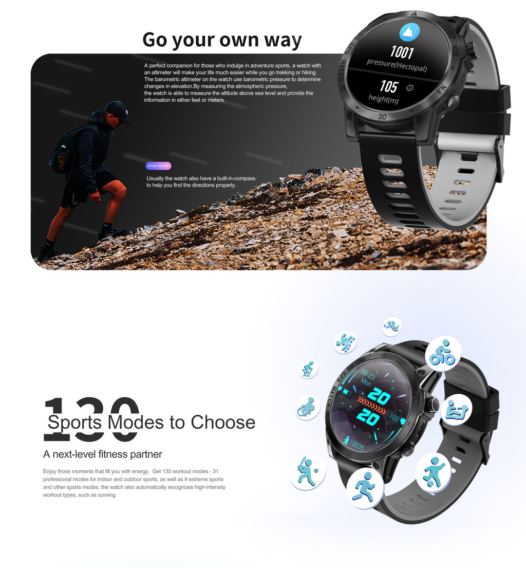 Montre GPS de sport de plein air 143 pouces
