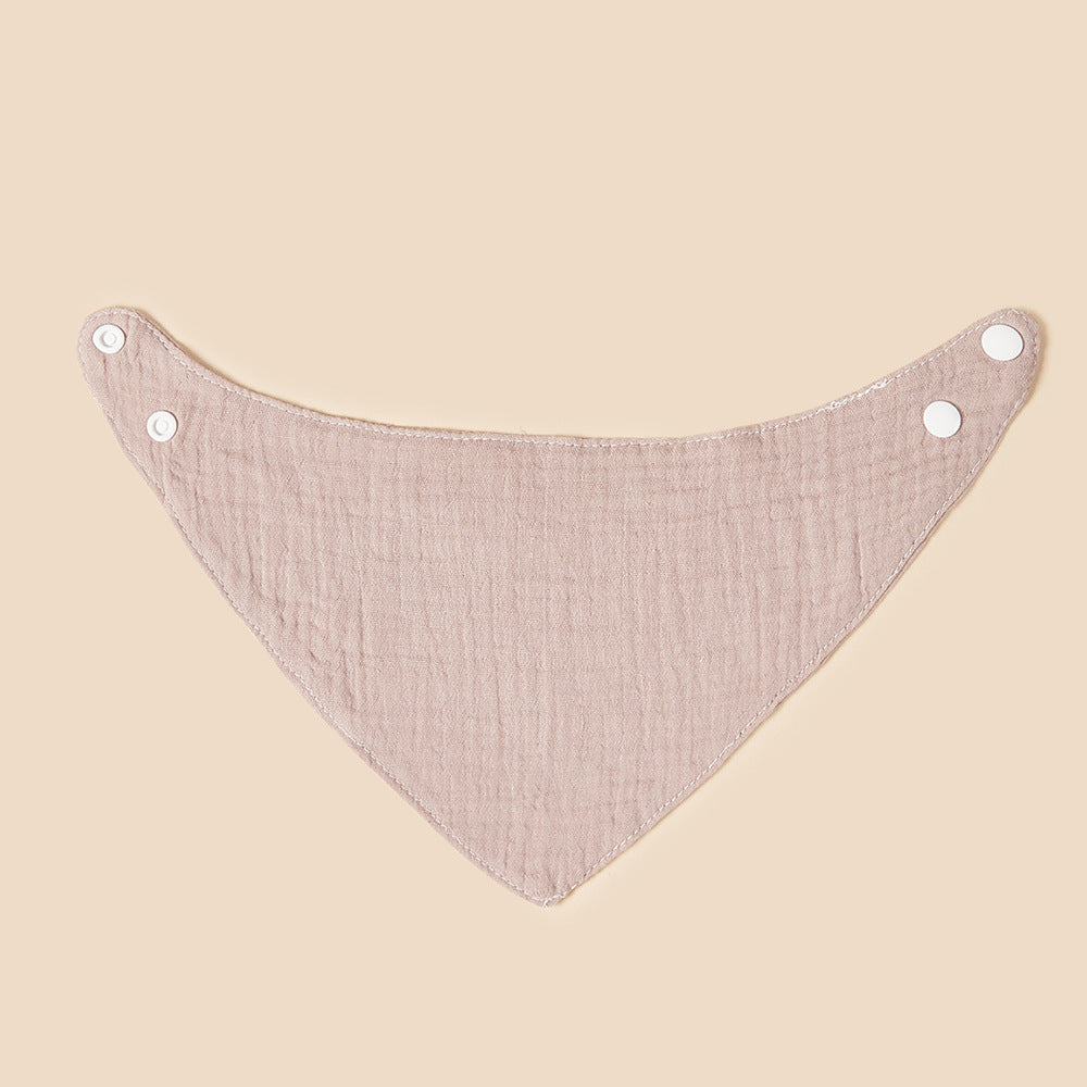 Crêpe Triangular Binder Pure Cotton Baby Bib Salive Serviette
