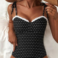 Sangle de style rétro Polka-dot Maillot de bain unique