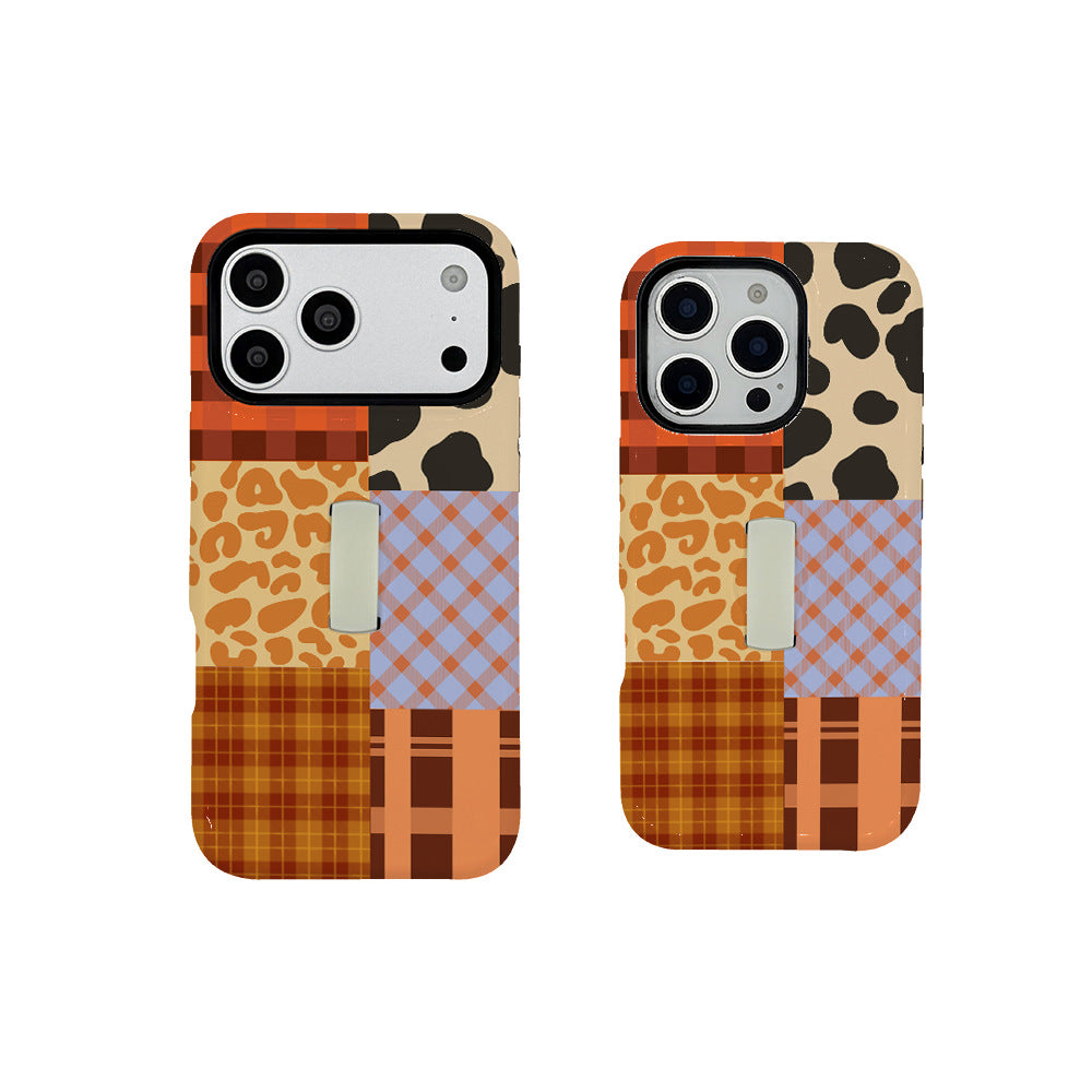 Meilleure vente Film et stand Two-in-one Phone Case