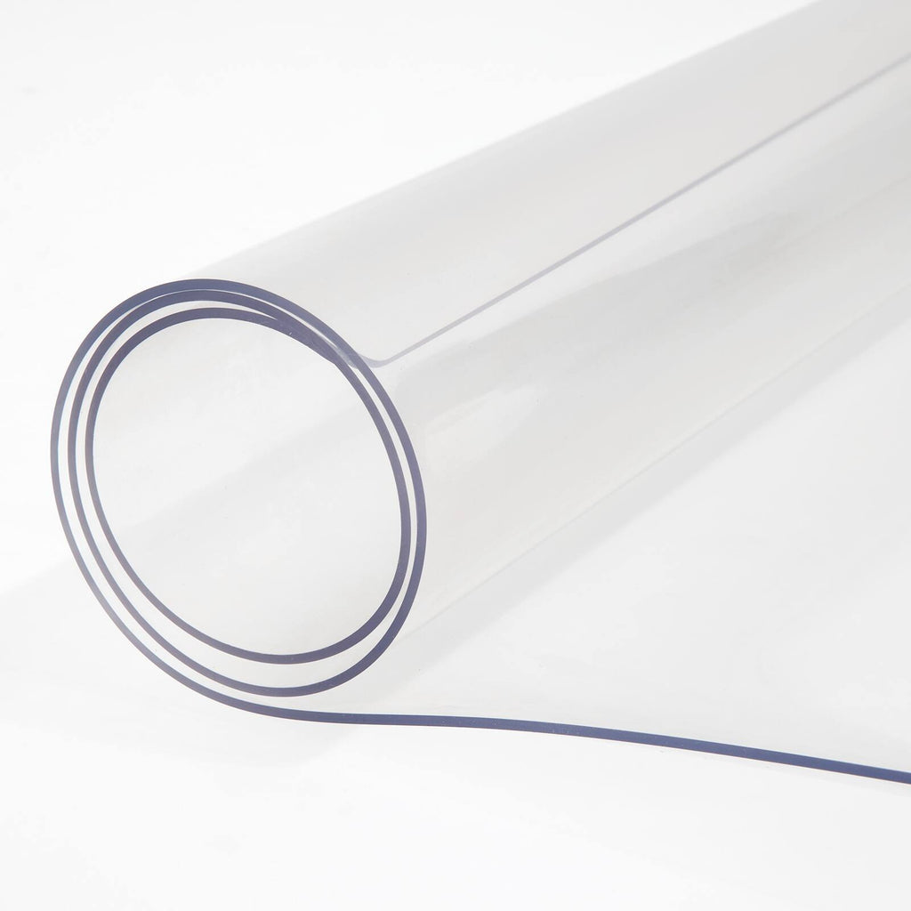 Protecteur de table transparent -1,5mm Épaisseur étanche Couverture de table en PVC résistant pour Dinin