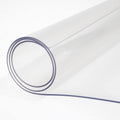 Protecteur de table transparent -1,5mm Épaisseur étanche Couverture de table en PVC résistant pour Dinin