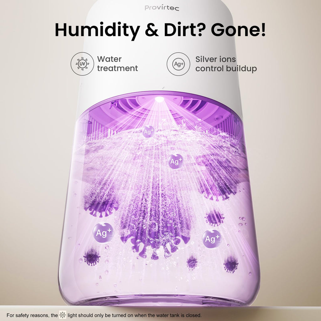 Humidificateur d'évaporation pour les enfants de chambre facile à nettoyer Petit contrôle d'humidité automatique 3L