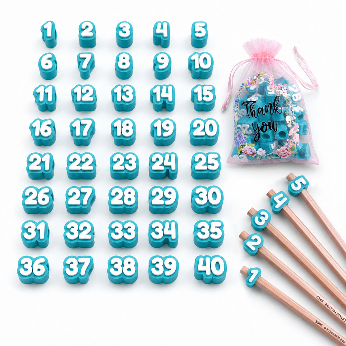 Crayon numéroté 40PCS