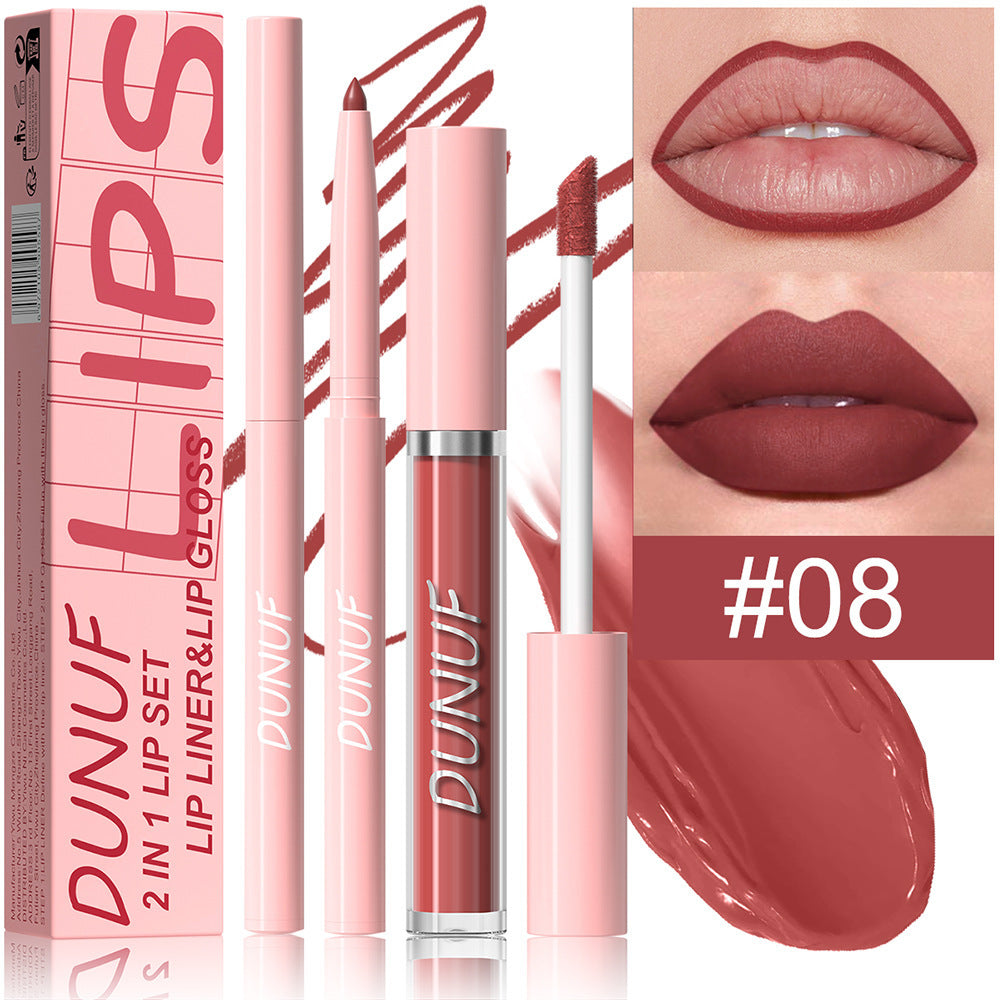 Velvet Matte Lip Glaze Couleur longue durée très pigmentée pour un look nu naturel