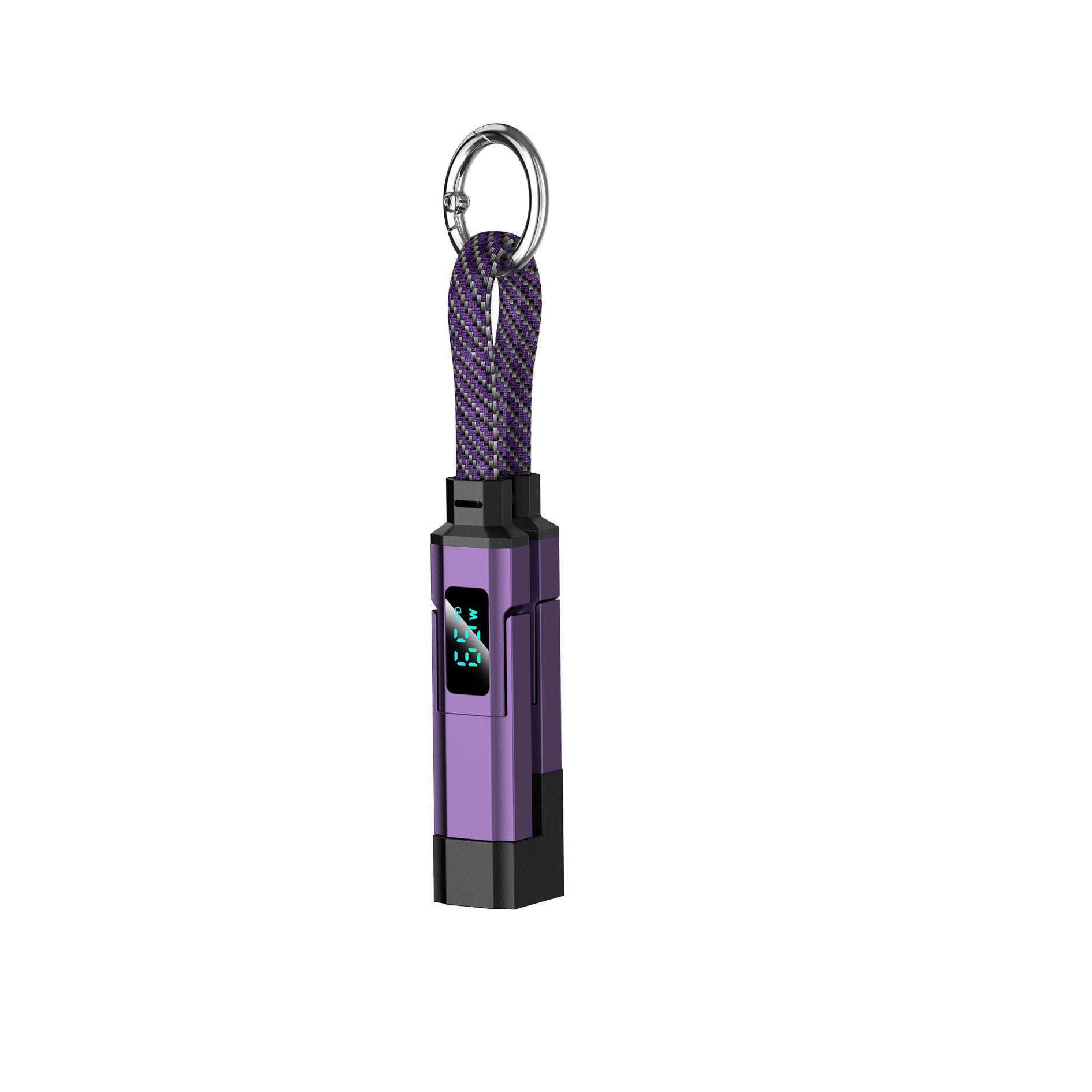 True Digital Display Super-Fast Charging 4-en-1 Câble porte-clés