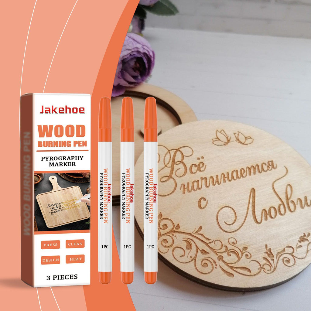 JAKEHOE Ensemble de marqueurs d'artisanat en bois