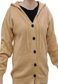 Chemise à capuche à tête unique en couleur V pour femmes