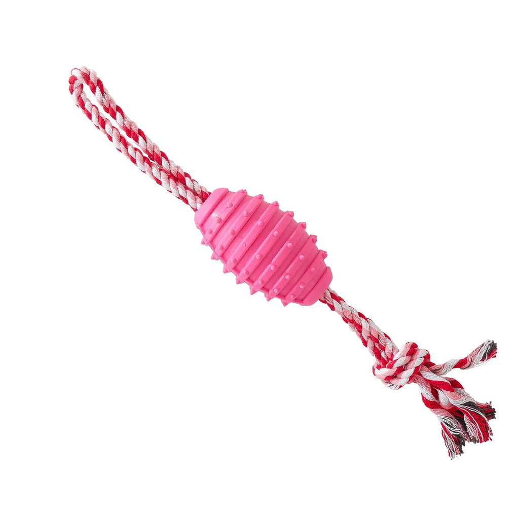 Jouet de molar de chien gros plis et des haches Pet soulageant balle farouche de corde de coton