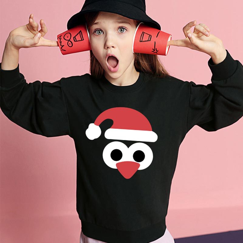 Chapeau de Noël de dessin animé imprimé pour enfants