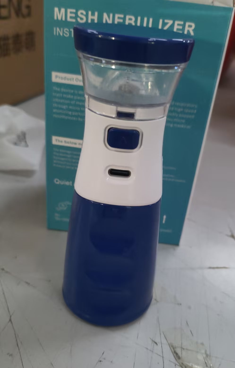 Commerce extérieur Ménage Portable Nebuliseur Micro-Mesh Comprimé Mute portatif Bilatéral B