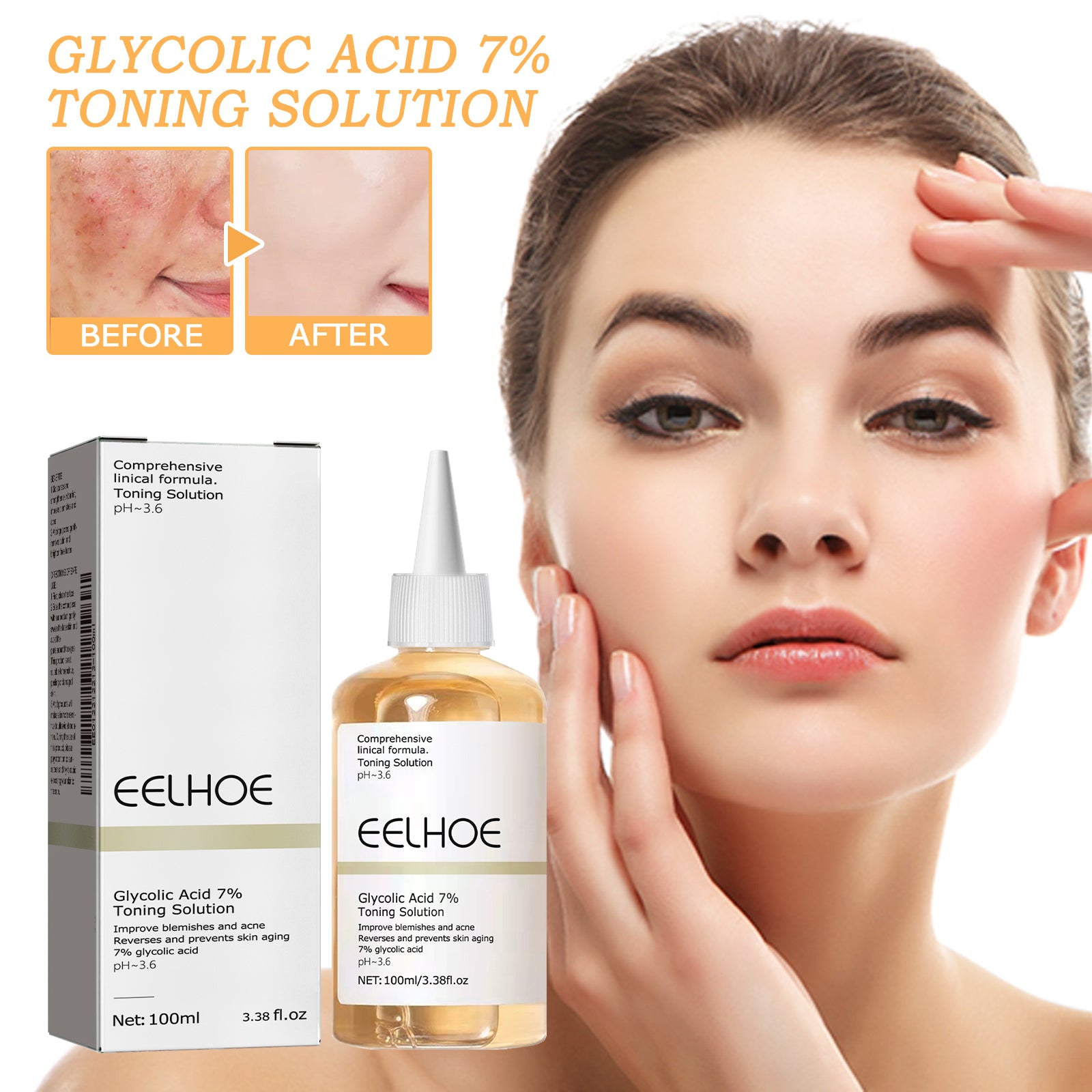 Acide glycolique 7 Toner 1 0 0ml-boîte