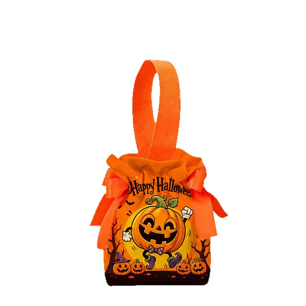 Sac en toile de citrouille amusante d'Halloween pour trick-or-Treating