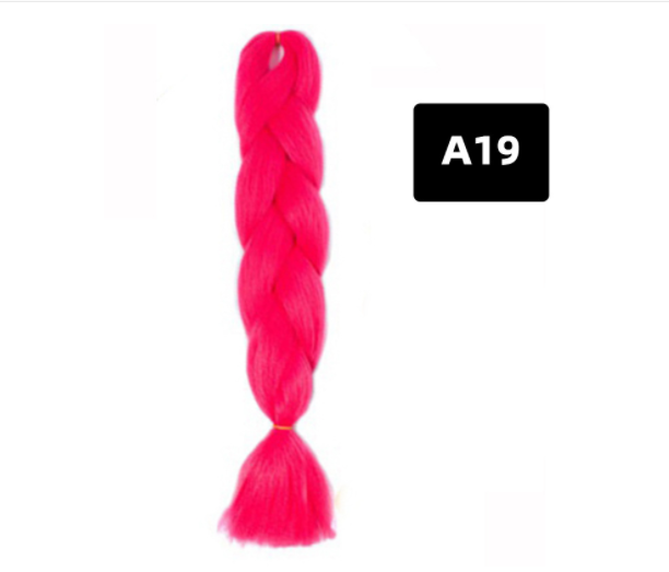Couleur Big Braid African Chemical Fibre Gradient en soie haute température
