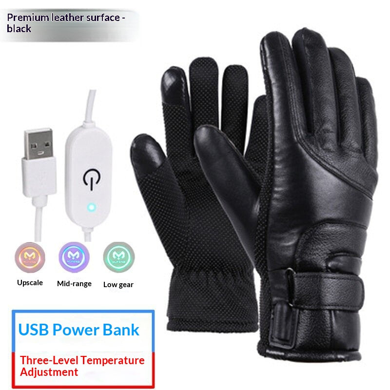 Gants Power Bank avec chauffage USB coupe-vent Et résistant au froid