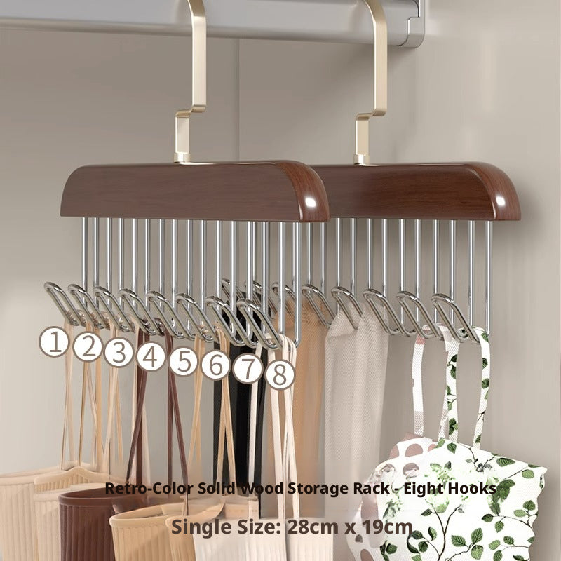 Cintre en bois massif-retro couleur cintre-1,2 épais-1 pièce