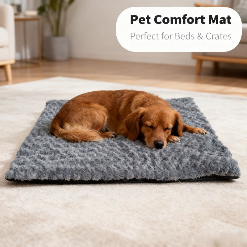 Tapis de sol en velours rose pour chats et chiens