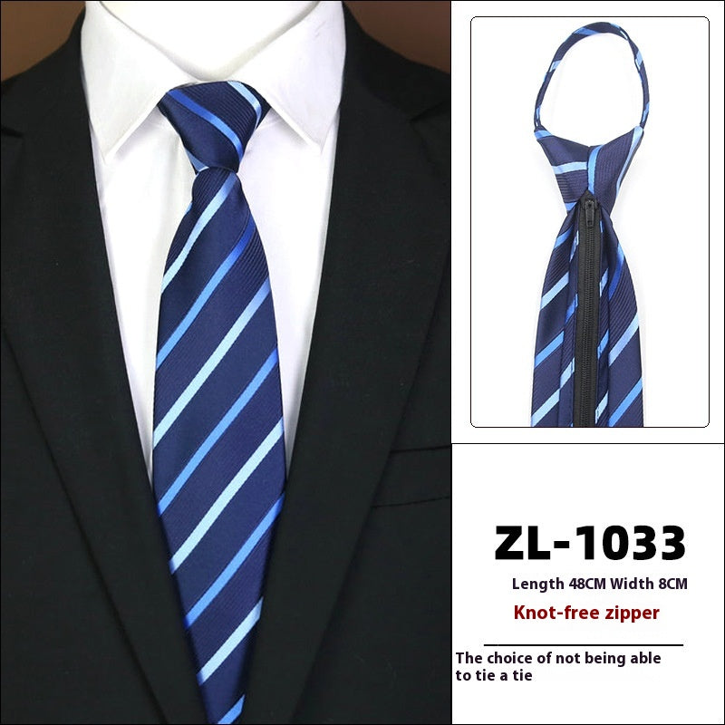 L'usure formelle pour hommes Business Zipper Tie-free