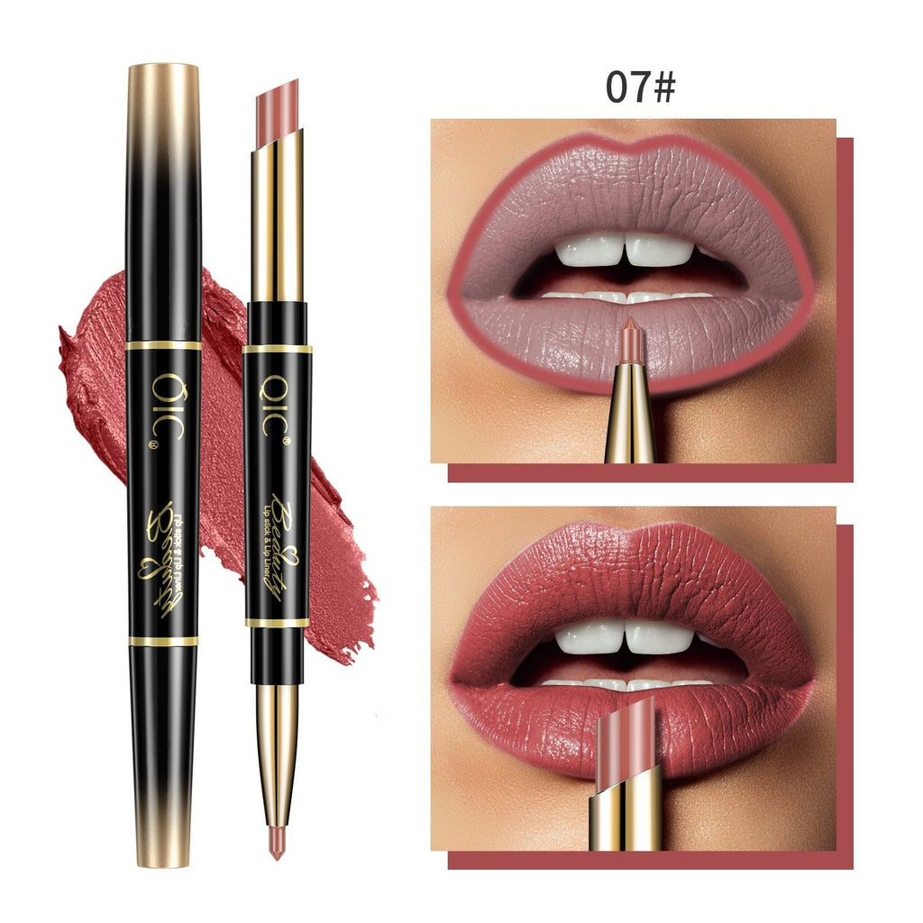2-en-1 Stylo rouge à lèvres imperméable à l'eau