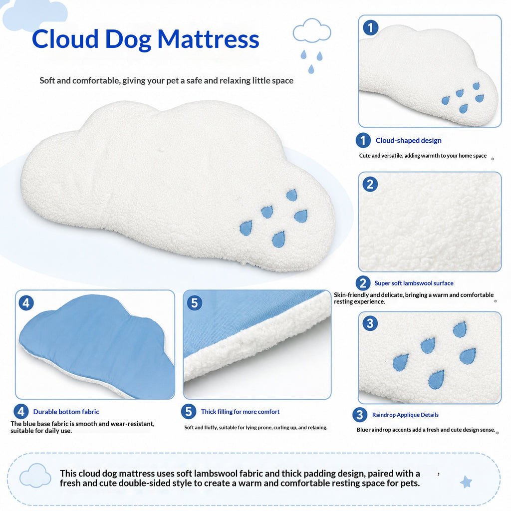 Matelas pour animaux de compagnie Cat and Dog Universal doux et confortable Tapis de couchage pour animaux de compagnie