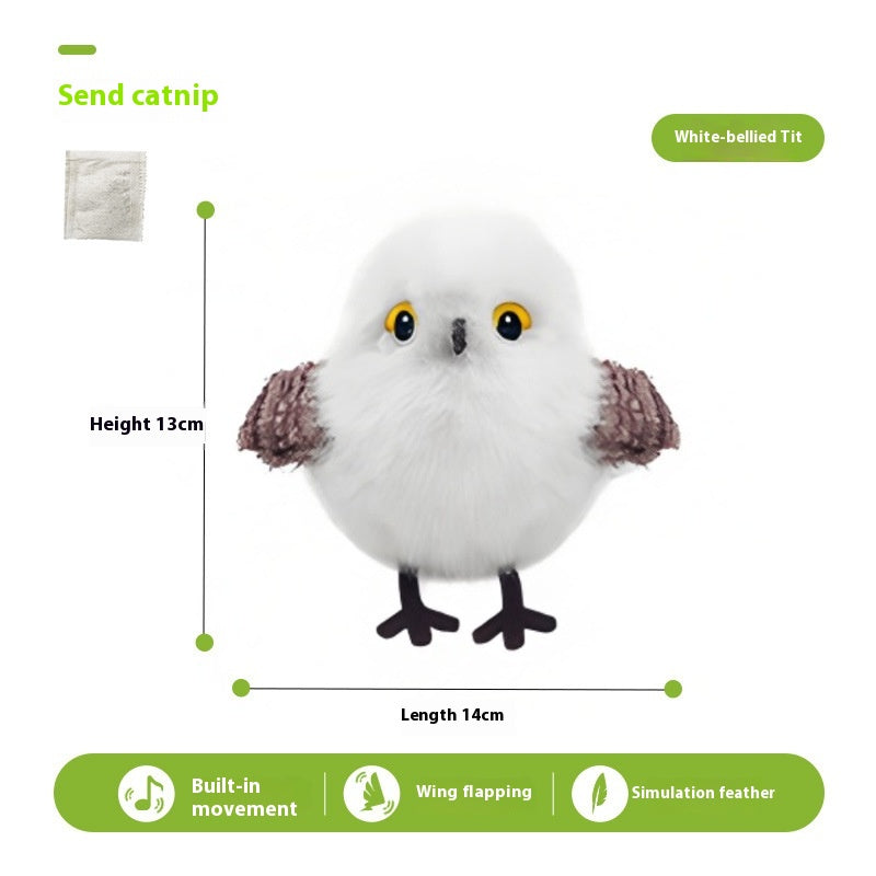 Chat Shaking Bird Simulation Bird Jouet de chat Self-Hi Soulagent Stuffy Électric Sound Sparrow A