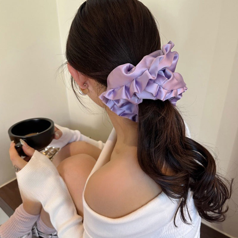 Style Ballet Coréen Plété Oreiller surdimensionné Bague de cheveux