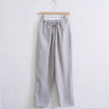 Léger Respirant Été Plus Taille Loose Droite Large Jambe coton et Lin Casual Pa