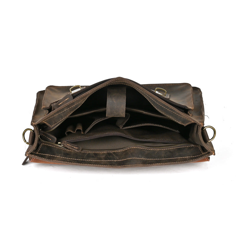 Haut de la couche Sac portable en cuir à épaule unique