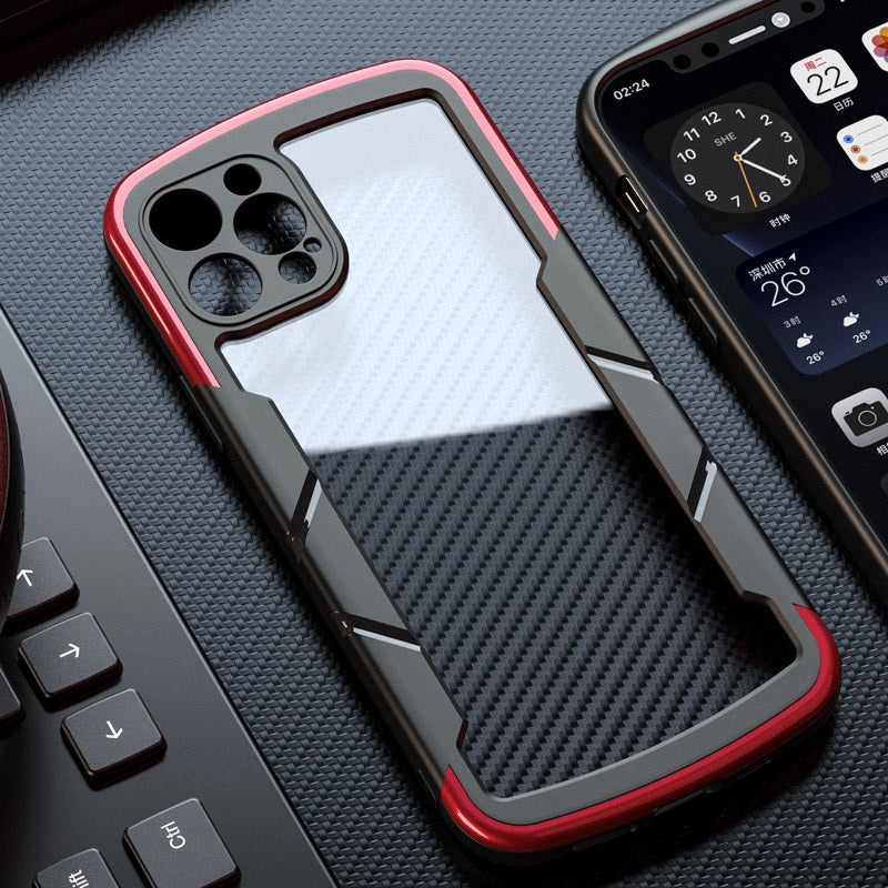 Lentille anti-drop tout inclus Silicone boîtier de téléphone transparent