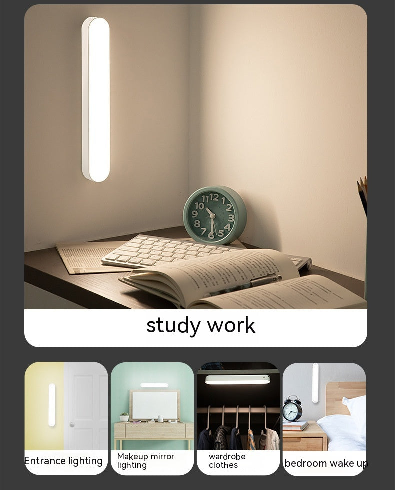 Lampe de bureau rechargeable de protection des yeux en plastique