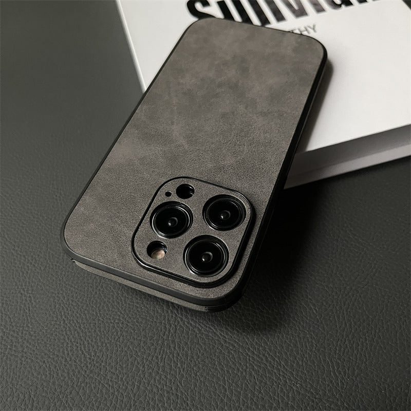 Leather phone case, drop proof