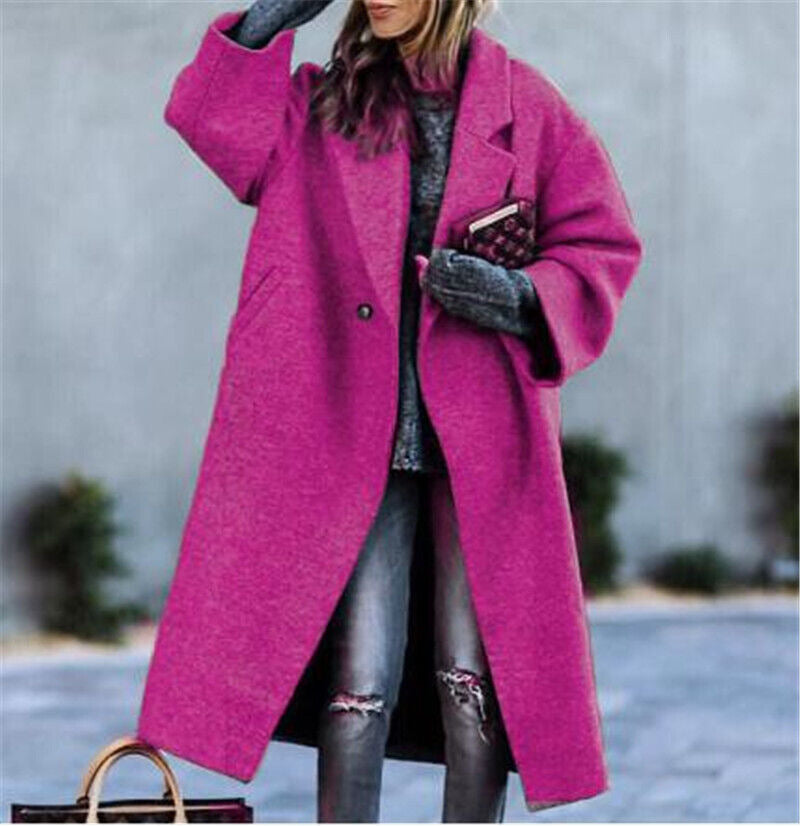Manteau Automne Hiver European and American Cross Border Vêtements Femmes Amazon Casual Long
