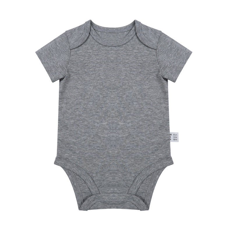 Romper Vêtements nouveau-nés 0-1 ans vieux costume de saut en couleur solide Homme et femme bébé Onesie