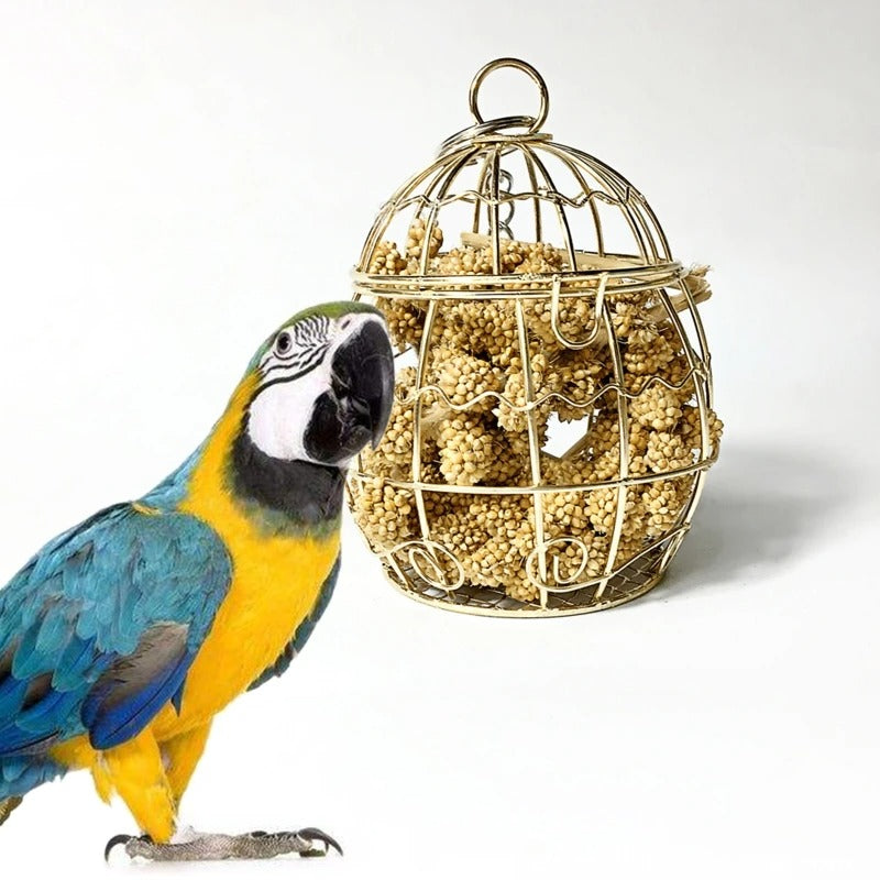 Jouet de perroquet Bird Bite Rabbit alimentant l'eau Alimentation Jouet brossé