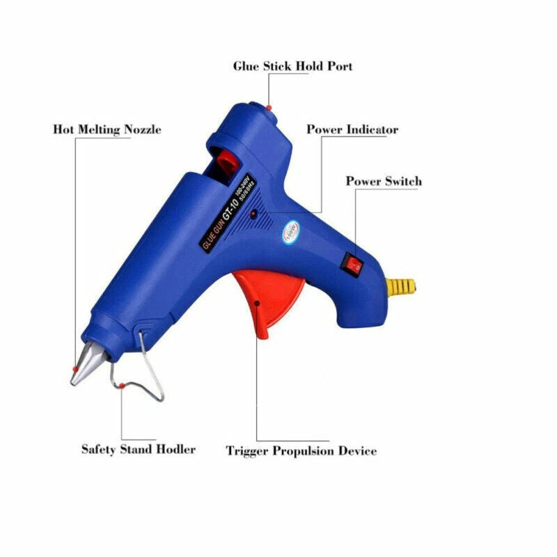 40pcs voiture Peintless Dent Kit de suppression Slide Hammer réparation PDR Glue Gun Puller UK
